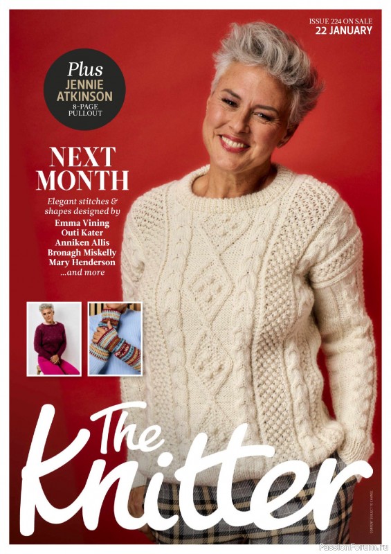 Вязаные проекты спицами в журнале &laquo;The Knitter №223 2025&raquo;