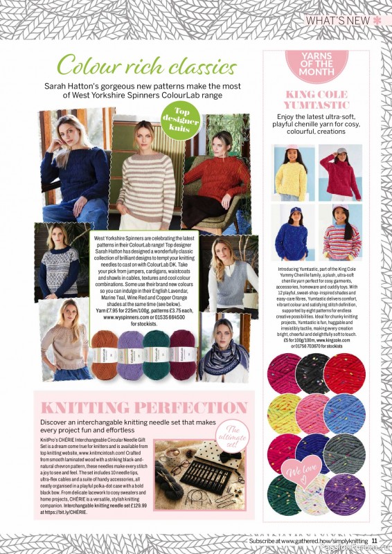 Вязаные проекты в журнале &laquo;Simply Knitting №276 2026&raquo;