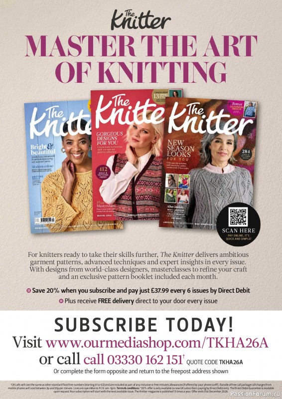 Вязаные проекты в журнале &laquo;Simply Knitting №276 2026&raquo;