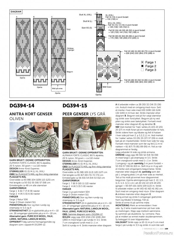 Вязаные проекты в журнале «Yarnmade №2 2019 Autumn & Winter Collection».