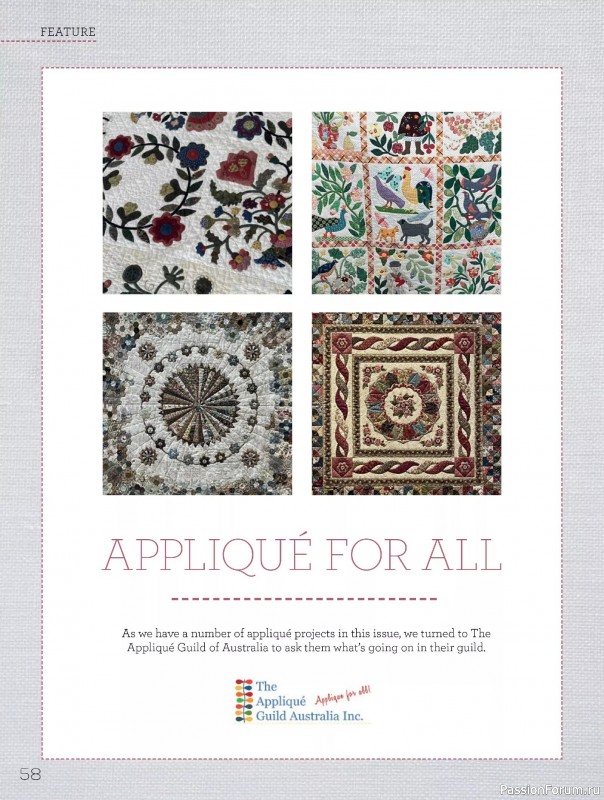 Коллекция проектов для рукодельниц в журнале «Quilters Companion №134 2025»