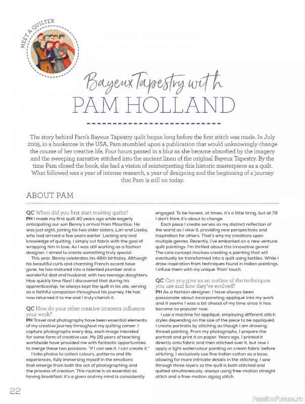 Коллекция проектов для рукодельниц в журнале «Quilters Companion №136 2025»