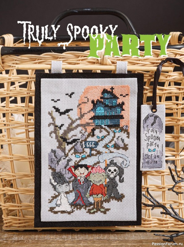 Коллекция вышивки в журнале «Just CrossStitch - Halloween 2022»