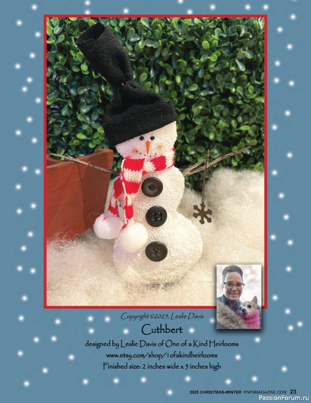 Коллекция вышивки в журнале «Punch Needle & Primitive Stitcher - Winter 2025»