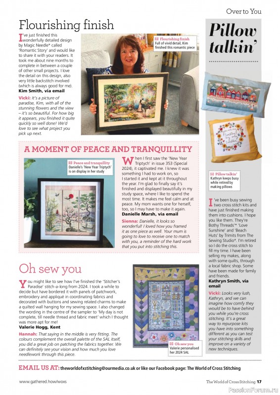 Коллекция вышивки в журнале &laquo;The World of Cross Stitching №368 2025&raquo;