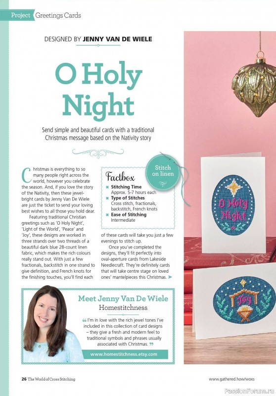 Коллекция вышивки в журнале «The World of Cross Stitching - Special 2023»