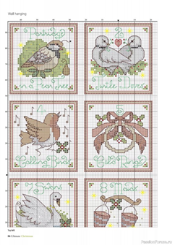 Коллекция вышивки в журнале «Ultimate Crossstitch Christmas №7 2025»