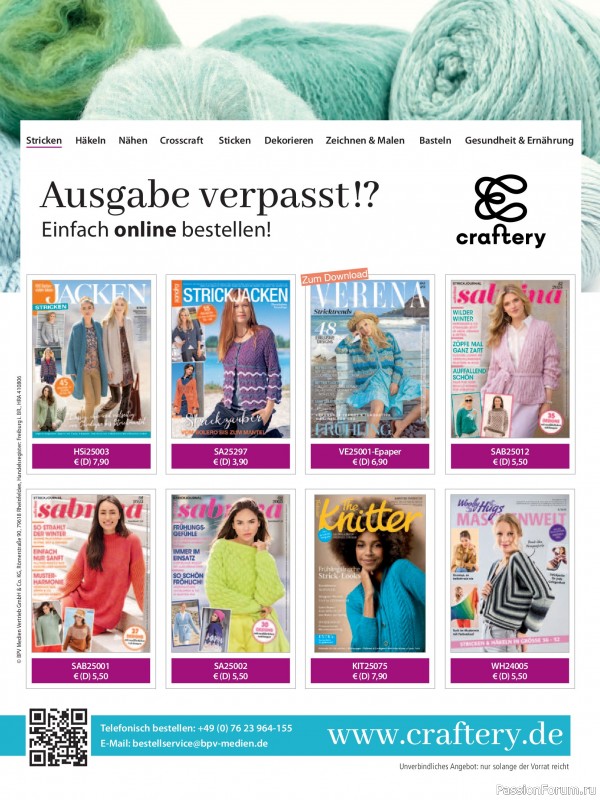 Вязаные модели в журнале &laquo;Sabrina №4 2026 German&raquo;