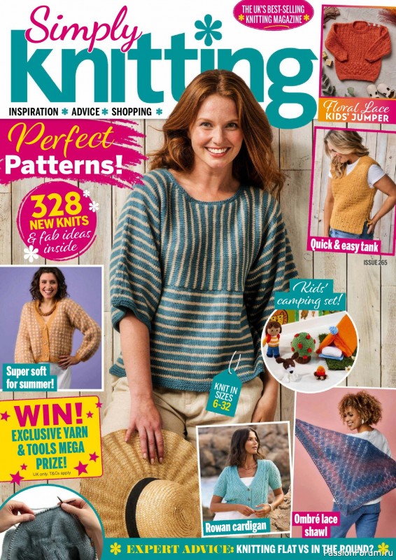Вязаные проекты крючком в журнале «Simply Knitting №265 2025»