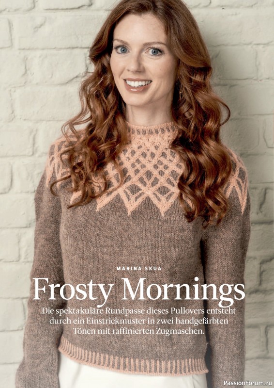 Вязаные проекты спицами в журнале «The Knitter №79 2025 Germany»