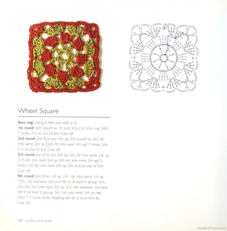 Вязаные проекты в книге &laquo;Crochet Stitch Motifs&raquo;. Продолжение