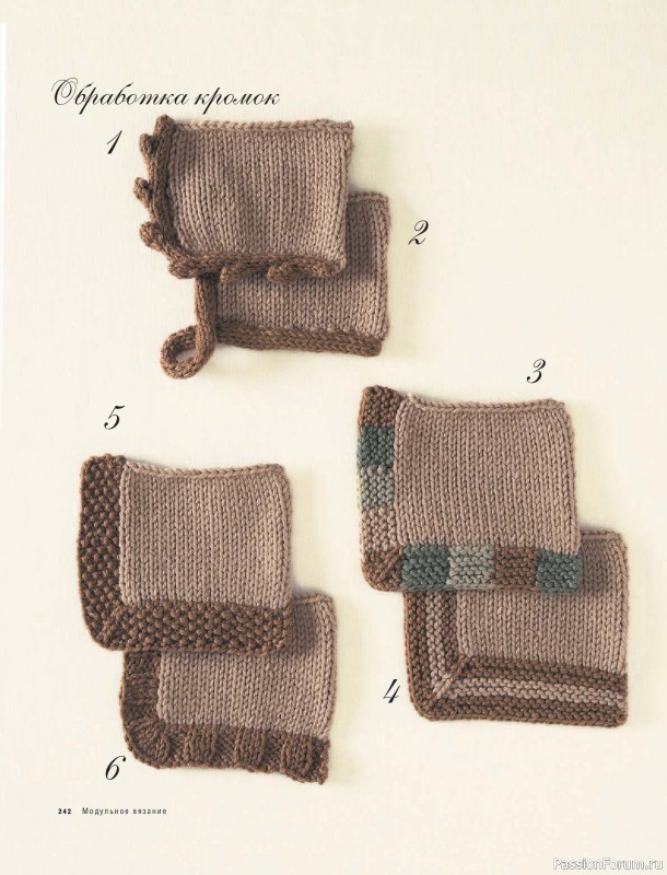 Вязаные проекты в книге &laquo;Модульное вязание на спицах&raquo;. Продолжение