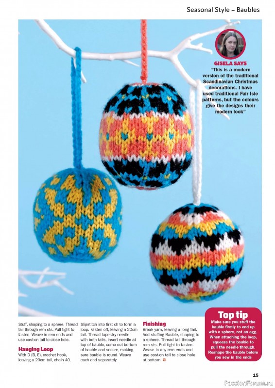 Вязаные проекты в журнале «Knitting for the Holidays 2025»