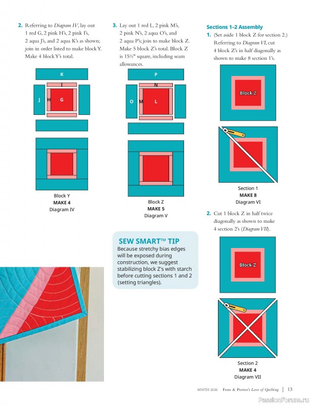 Коллекция проектов для рукодельниц в журнале «Fons & Porter's Love of Quilting - Winter 2026»
