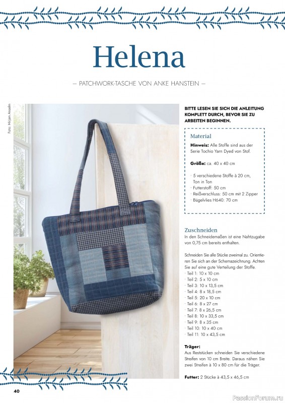 Коллекция проектов для рукодельниц в журнале «Patchwork & Nähen №2 2026»