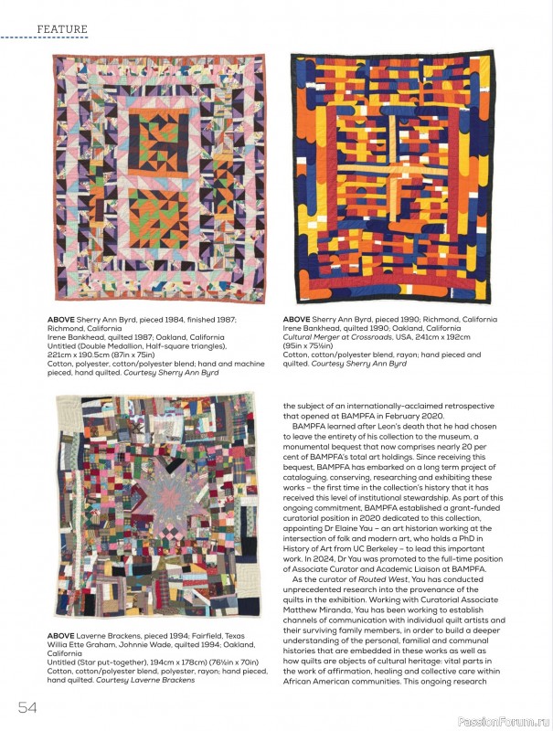 Коллекция проектов для рукодельниц в журнале «Quilters Companion №135 2025»