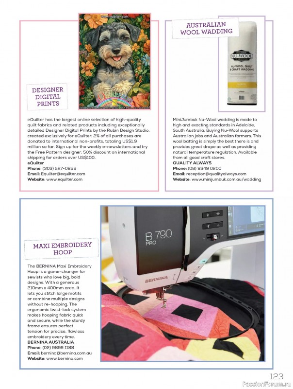 Коллекция проектов для рукодельниц в журнале «Quilters Companion №136 2025»