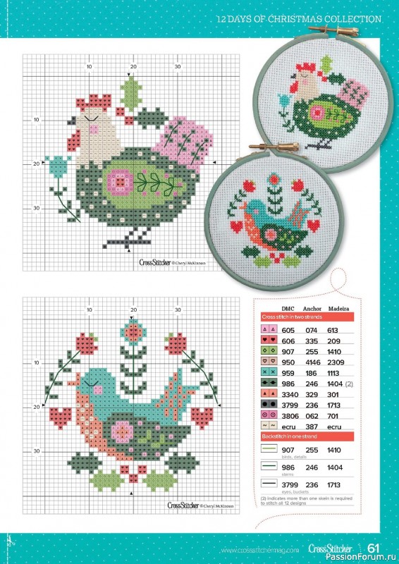 Коллекция вышивки в журнале «CrossStitcher №390 2022»