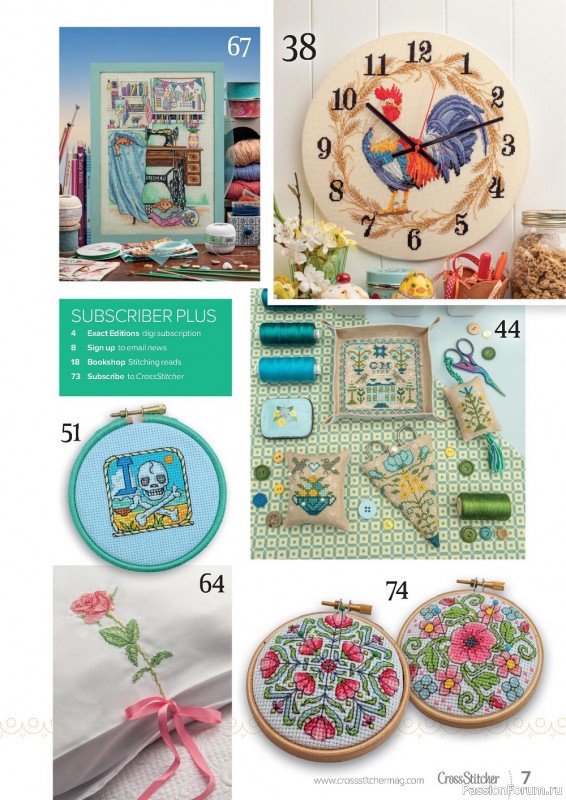 Коллекция вышивки в журнале «CrossStitcher №393 2023»