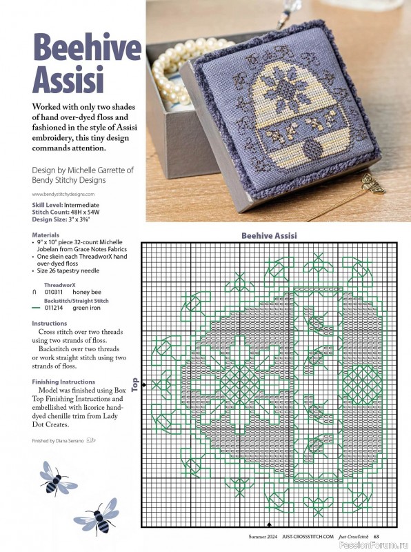 Коллекция вышивки в журнале «Just CrossStitch - Summer 2024»