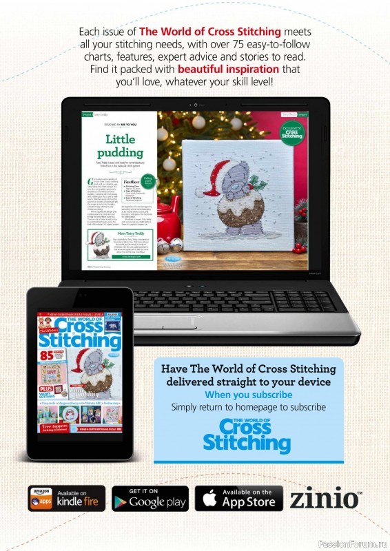 Коллекция вышивки в журнале «The World of Cross Stitching Special №366 2025»