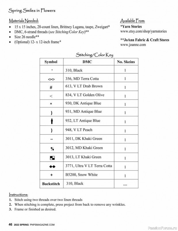 Новые техники рукоделия в журнале «Punch Needle & Primitive Stitcher-Spring 2022»