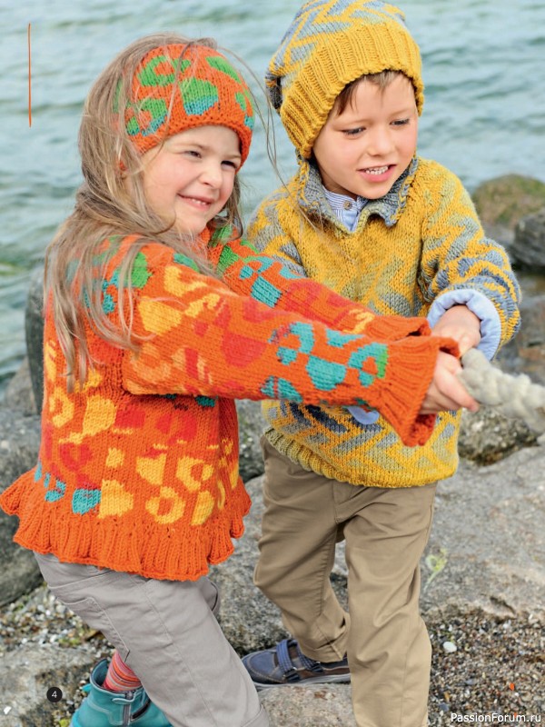 Вязаные модели для детей в журнале «Kinder Maschenmode №4 2025»