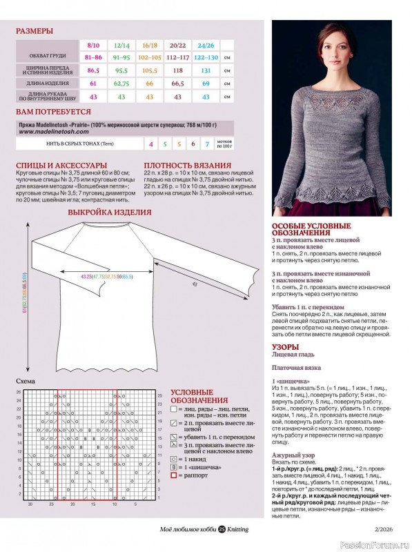 Вязаные модели в журнале &laquo;Knitting. Вязание №2 2026&raquo;
