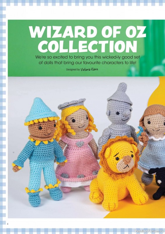 Вязаные проекты крючком в журнале «Your Cjmplete Wizard of oz Collection 2025»