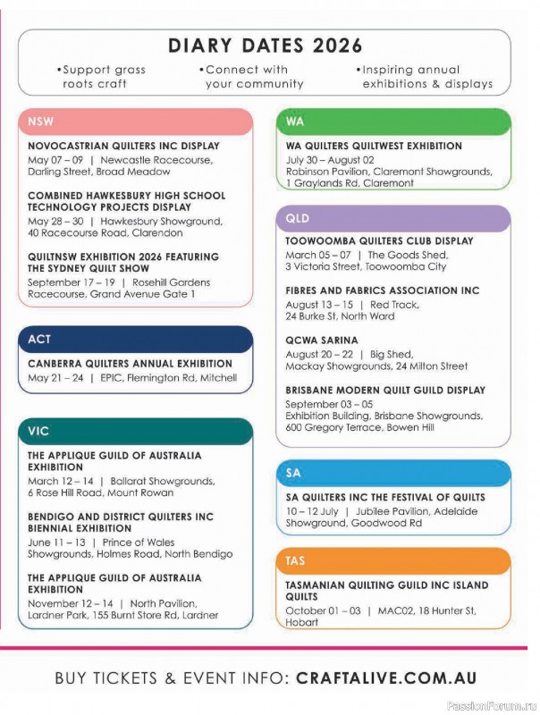 Коллекция проектов для рукодельниц в журнале &laquo;Australian Homespun №230 2026&raquo;