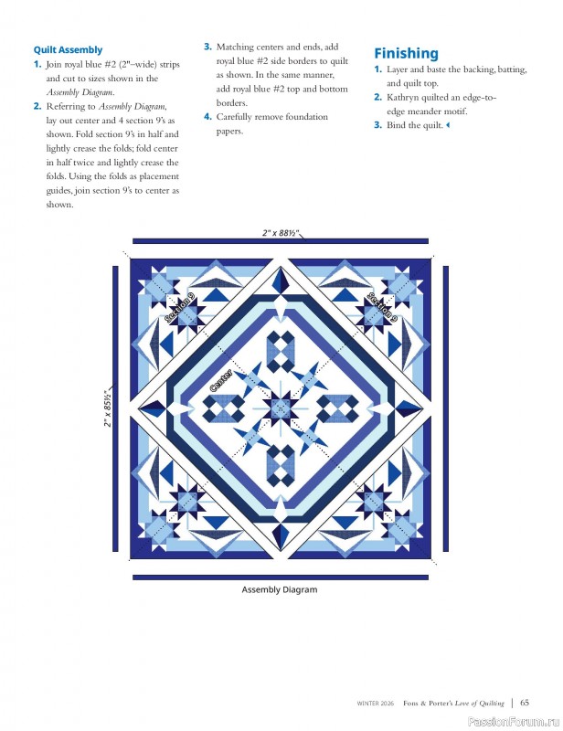 Коллекция проектов для рукодельниц в журнале «Fons & Porter's Love of Quilting - Winter 2026»