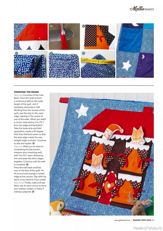 Коллекция проектов для рукодельниц в журнале «Mollie Makes – Making with Kids 2025»