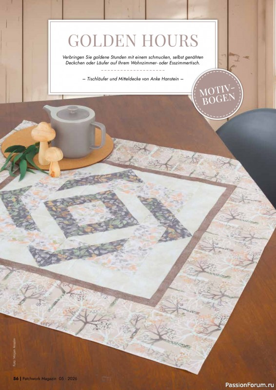 Коллекция проектов для рукодельниц в журнале &laquo;Patchwork das Magazin №5 2026&raquo;