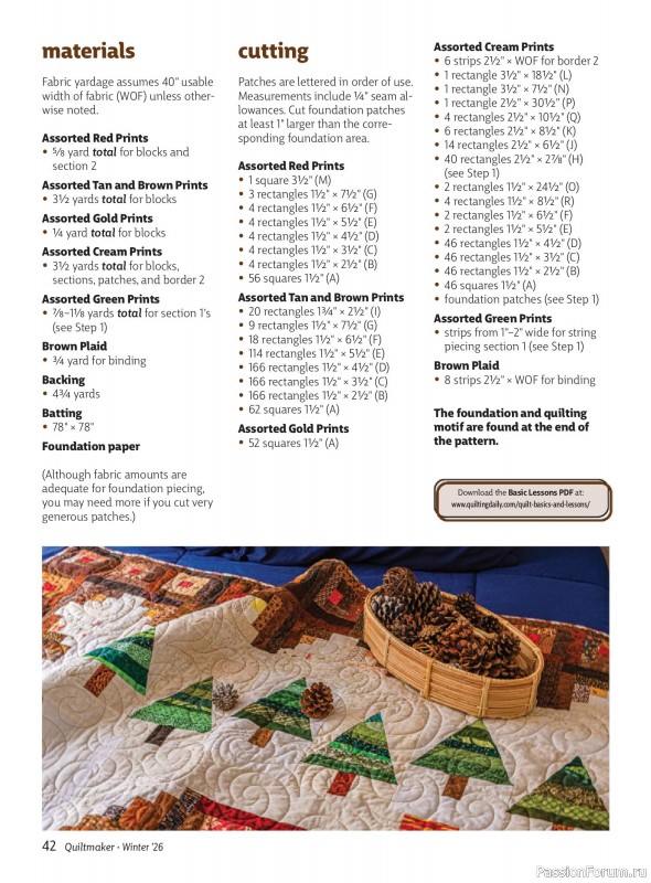 Коллекция проектов для рукодельниц в журнале «Quiltmaker - Winter 2026»