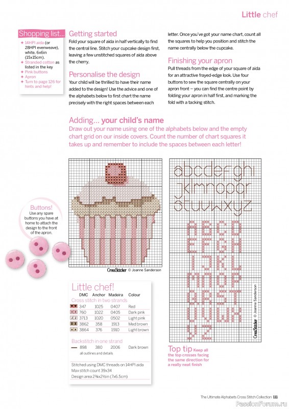 Коллекция вышивки в журнале «Cross Stitch Collection - The Ultimate Alphabets 2026»