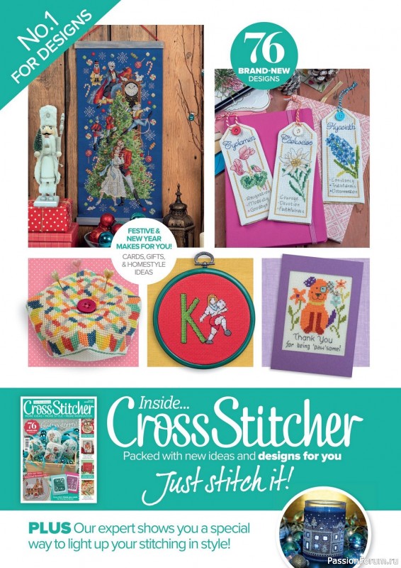 Коллекция вышивки в журнале «CrossStitcher №391 2023»