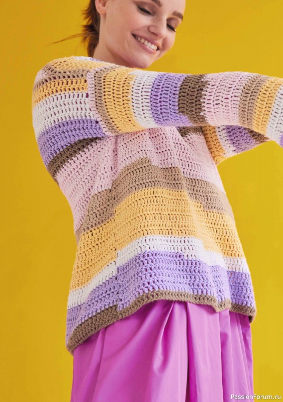 Вязаные модели в журнале «Burda Stricken №2 2024»