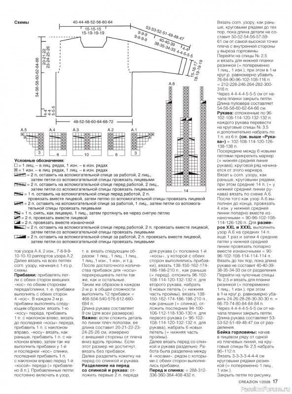 Вязаные модели в журнале «Creazion №1 2026»