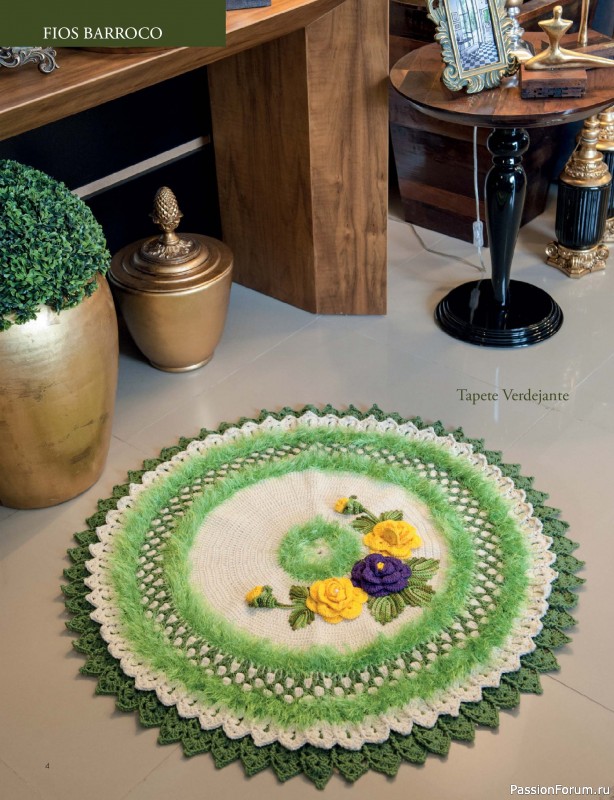 Вязаные проекты крючком в журнале &laquo;Artesanato Simples Ed.87 Croche com Fios Barroco&raquo;