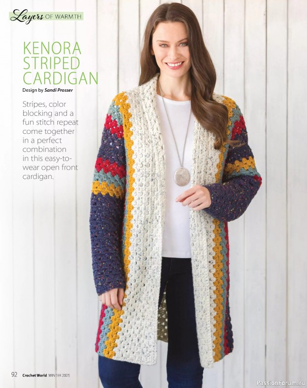 Вязаные проекты крючком в журнале «Crochet World - Winter 2025»