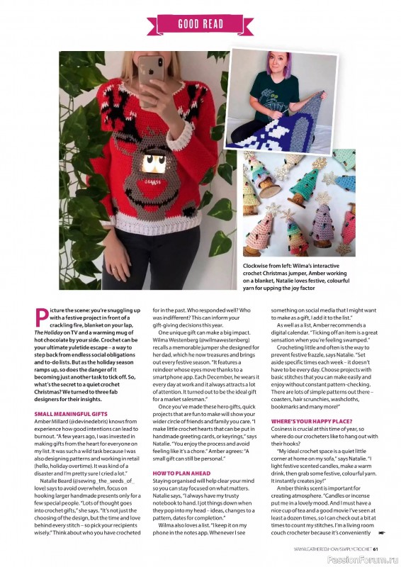 Вязаные проекты крючком в журнале «Simply Crochet №169 2025»
