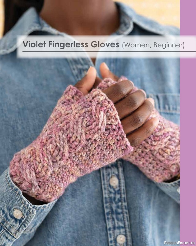 Вязаные проекты в книге «Colorful Crochet Cables». Продолжение