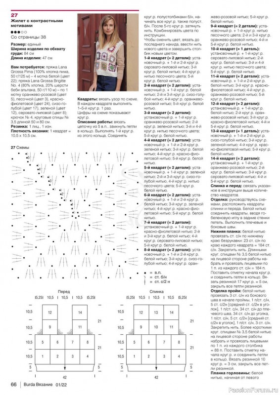Вязаные проекты в журнале «B-Вязание №1 2022»