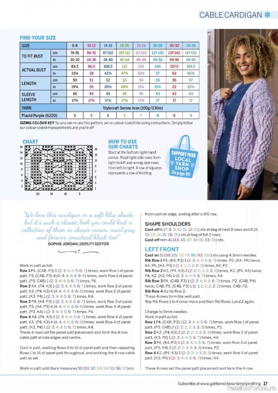 Вязаные проекты в журнале &laquo;Simply Knitting №272 2025&raquo;