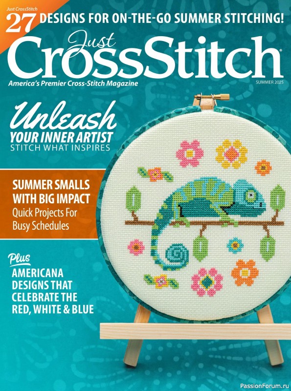 Коллекция вышивки в журнале «Just CrossStitch - Summer 2025»