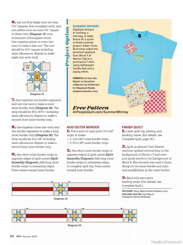 Коллекция проектов для рукодельниц в журнале &laquo;American Patchwork & Quilting №200 2026&raquo;
