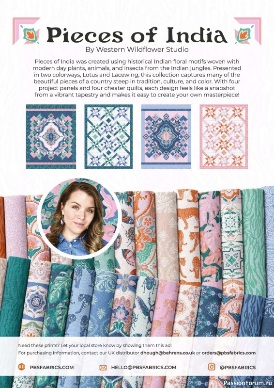 Коллекция проектов для рукодельниц в журнале «Love Patchwork & Quilting №149 2025»