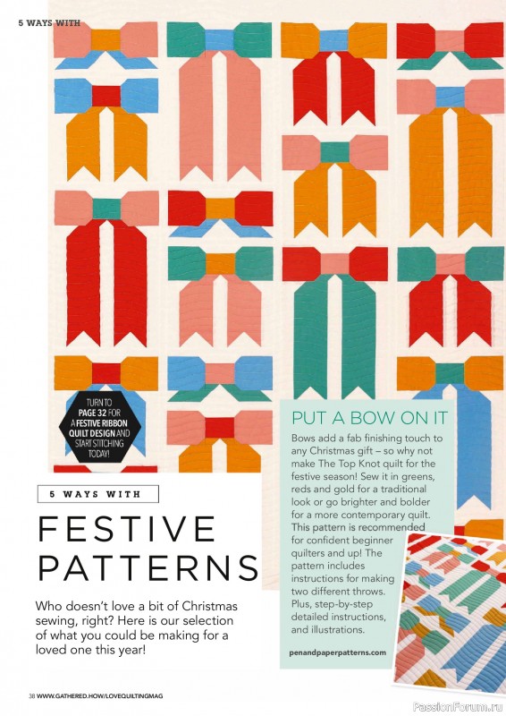 Коллекция проектов для рукодельниц в журнале «Love Patchwork & Quilting №155 2025»
