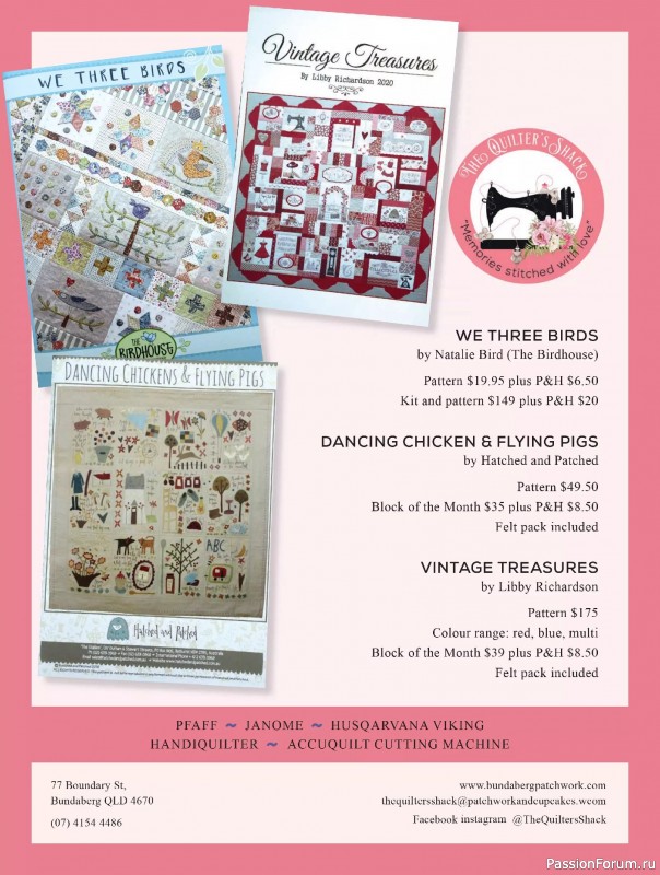 Коллекция проектов для рукодельниц в журнале «Quilters Companion №133 2025»