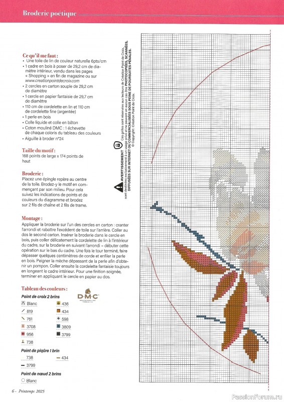 Коллекция вышивки в журнале «Creation Point de Croix №111 2025»